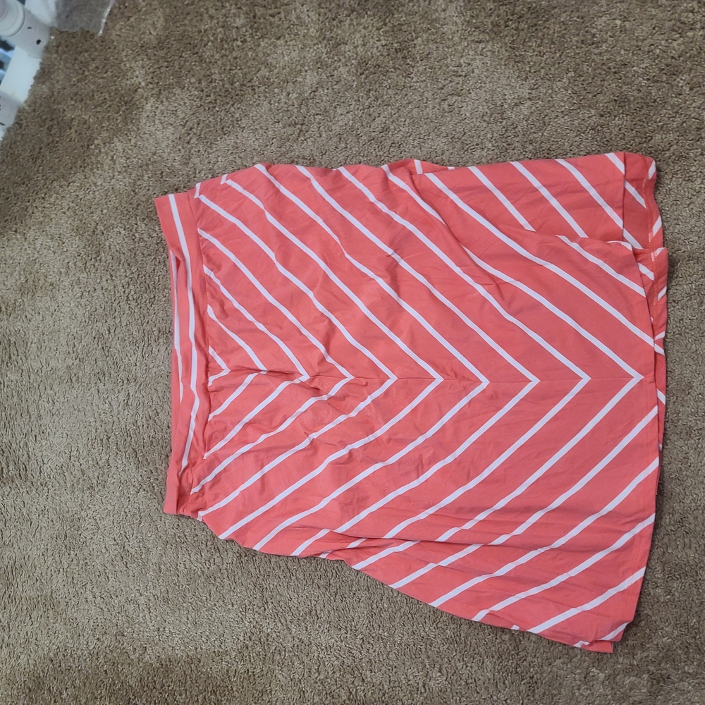 Striped Coral Skirt